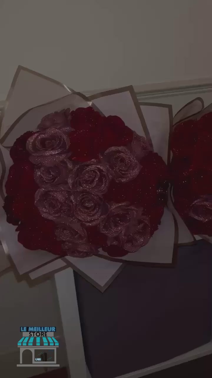 Eternal Glitter Rose Bouquets